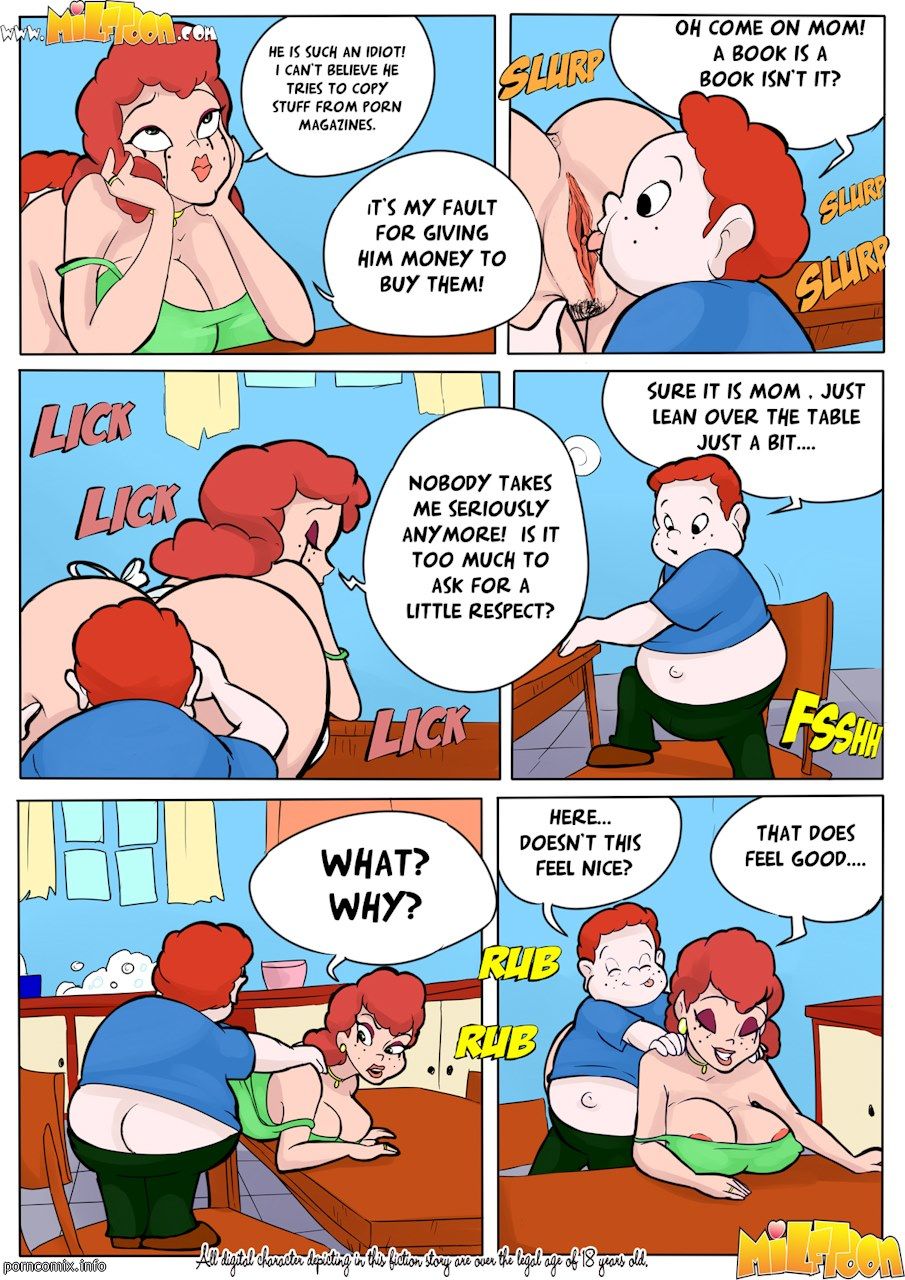 Milftoon - The Idiot, Mom son incest page 4