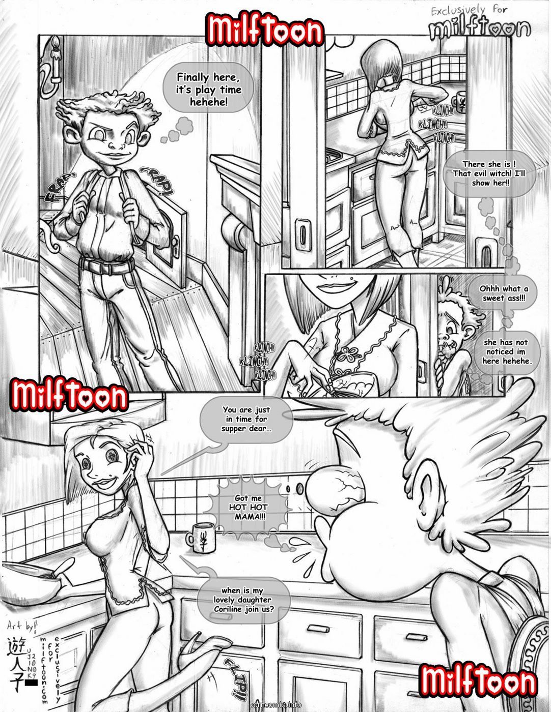 Milftoon - Coraline page 1