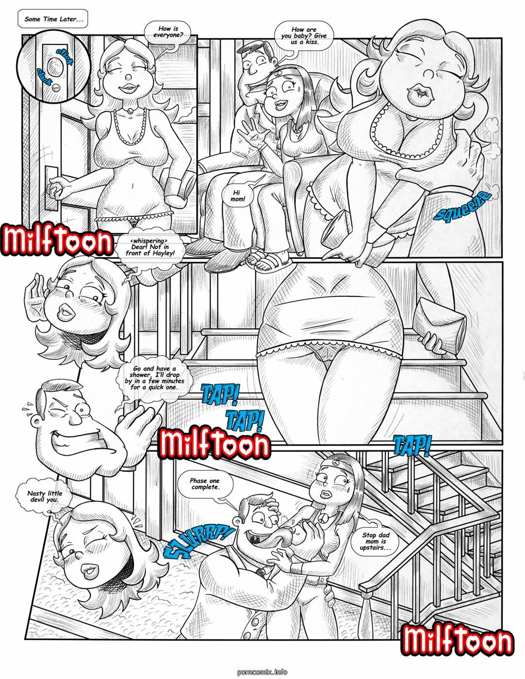 Milftoon - Americunt Mom-Dad Incest page 11