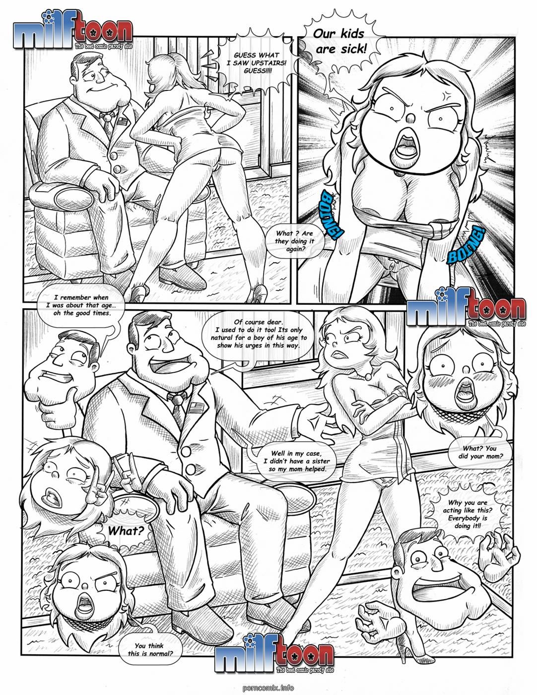 Milftoon - Americunt Mom-Dad Incest page 16