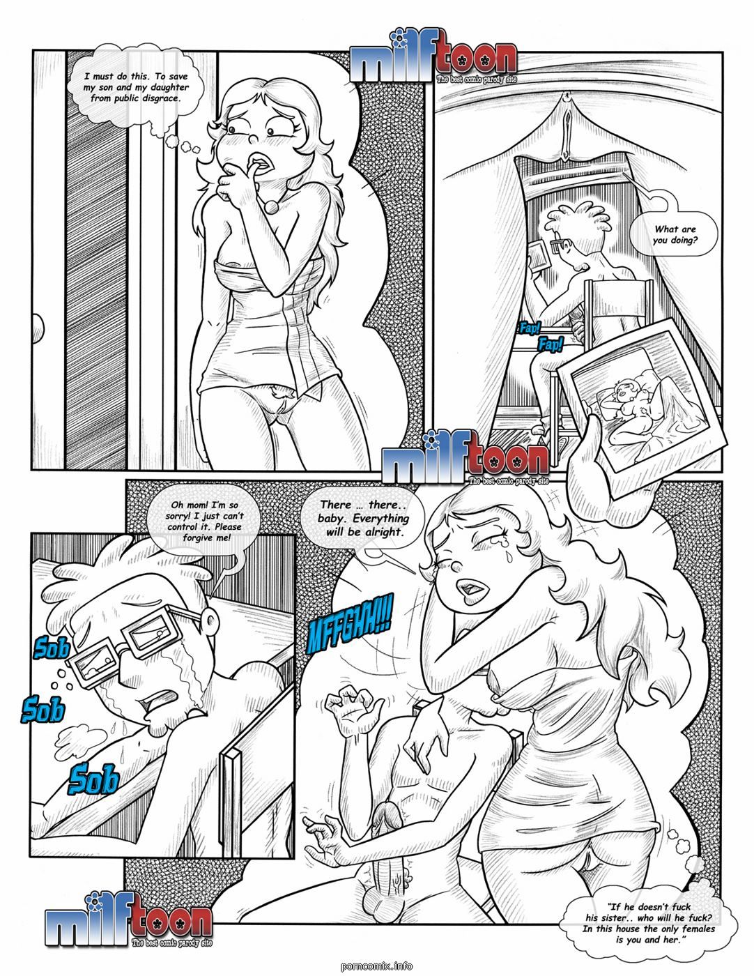Milftoon - Americunt Mom-Dad Incest page 18