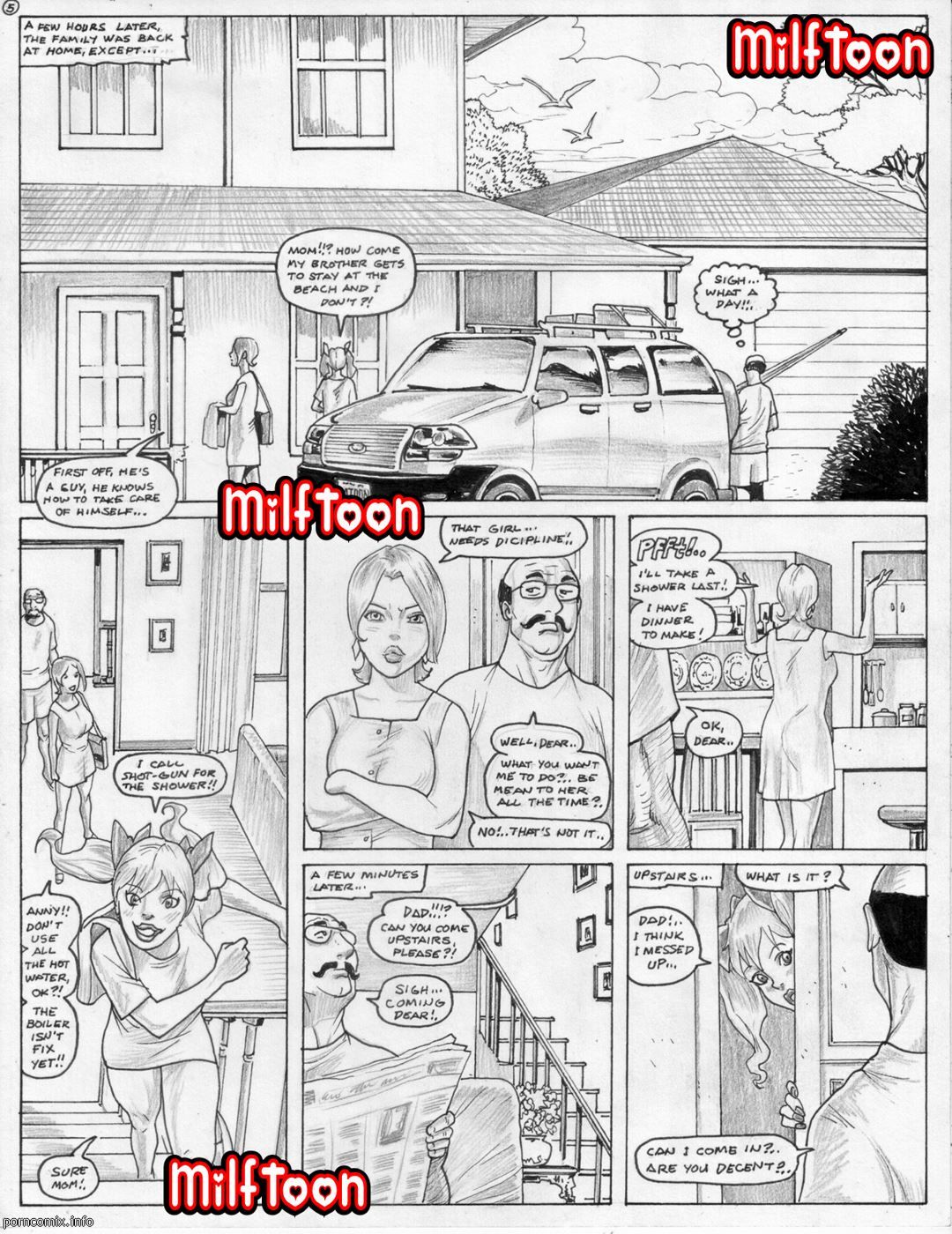 Milftoon - Family, Mom Son Incest page 6